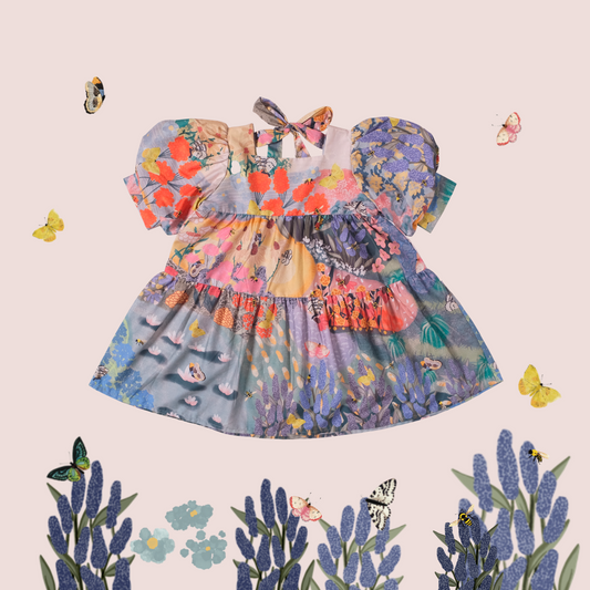 Butterflies & Bees Puffy Dress PREORDER